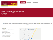 Tablet Screenshot of mm-personal.at